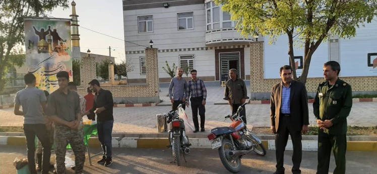 برپایی ایستگاه صلواتی به مناسبت جشن غدیر