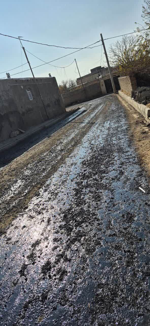 آسفالت شهید باکری شهر کرسف