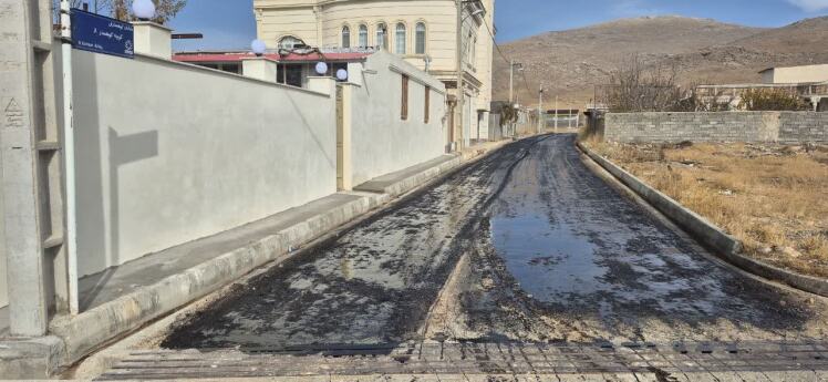 آسفالت کوچه های کوهسار 6و8 شهر کرسف